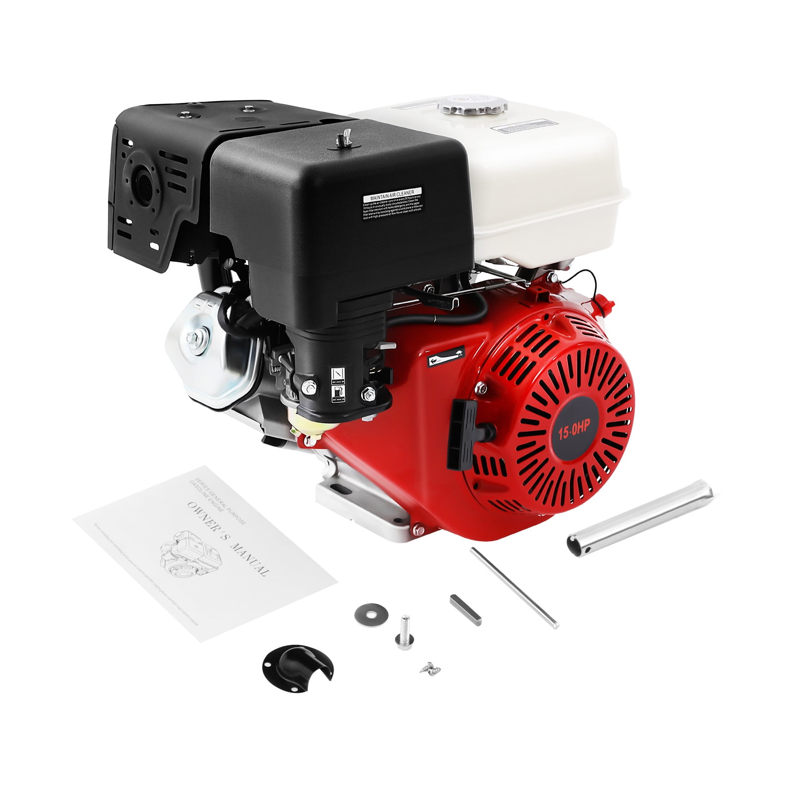 15HP 420cc Gasoline Engine - 4-Stroke OHV Motor with 9700W Power for Generators, Pumps & Farm Equipment