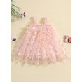thumbnail image 2 of Bagilaanoe Toddler Baby Girl Party Dress 3D Butterfly Sleeveless A-line Princess Dresses 6M 12M 18M 24M 3T 4T Kids Casual Swing Sundress, 2 of 8