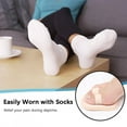 thumbnail image 5 of Improved Posture Toe Straightener, Toe Corrector, Soft & Breathable For Knock Knee Pain Bow Legs Foot Alignment Men Women 3 Holes Left,3 Holes Right, 5 of 8