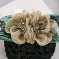 thumbnail image 6 of Meidiya Fashion Hair Snood Net Barrette Mesh Flower and Faux Pearl Decor Clip Elastic Bun Bow Headdress for Lady Women Dance Office, 6 of 8
