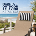 thumbnail image 6 of Outdoor Waterproof Adjustable Headrest Pillow with Secure Strap, 11x15.7in (28x40cm) Lumbar Support Cushion for Beach Chair, Pool Lounger & Patio Recliner Comfort Accessory, 6 of 6