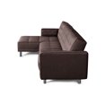 thumbnail image 3 of Sala Modular Sofá Cama Marcelle Chocolate Sofantastico Reversible, 3 of 8