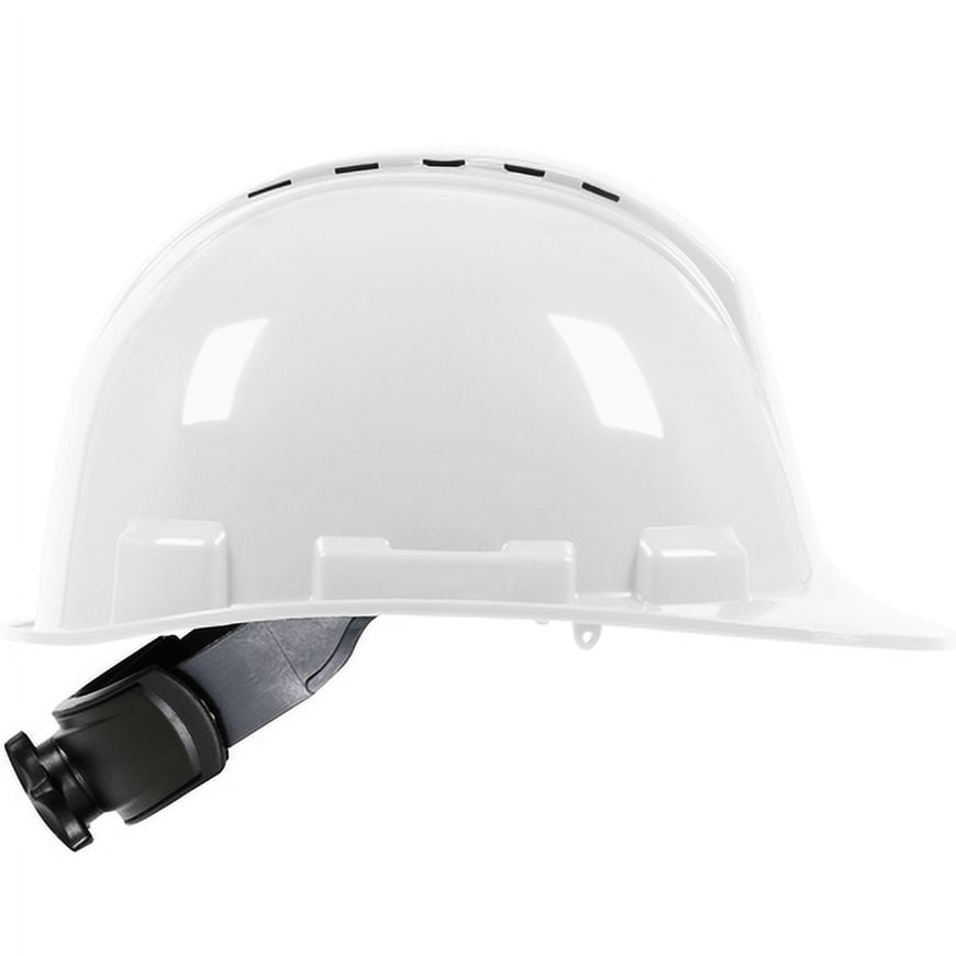 MSA 10034018 Hard Hat 4-Point Fas-Trac III Suspension Polyethylene Shell White