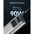 thumbnail image 3 of Batería externa CUKTECH 10 USB-C de 10000 mAh y 100 W con pantalla inteligente, 3 of 7