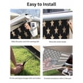 thumbnail image 7 of 4th of July RV Awning Sun Shade Screen 9'X7' Black American Flag Mesh Sunscreen Rustic Stars Stripes Daisy Awning Shade Screen with Zipper UV Blocker Completed Kits for RV Motorhome Camper, 7 of 7