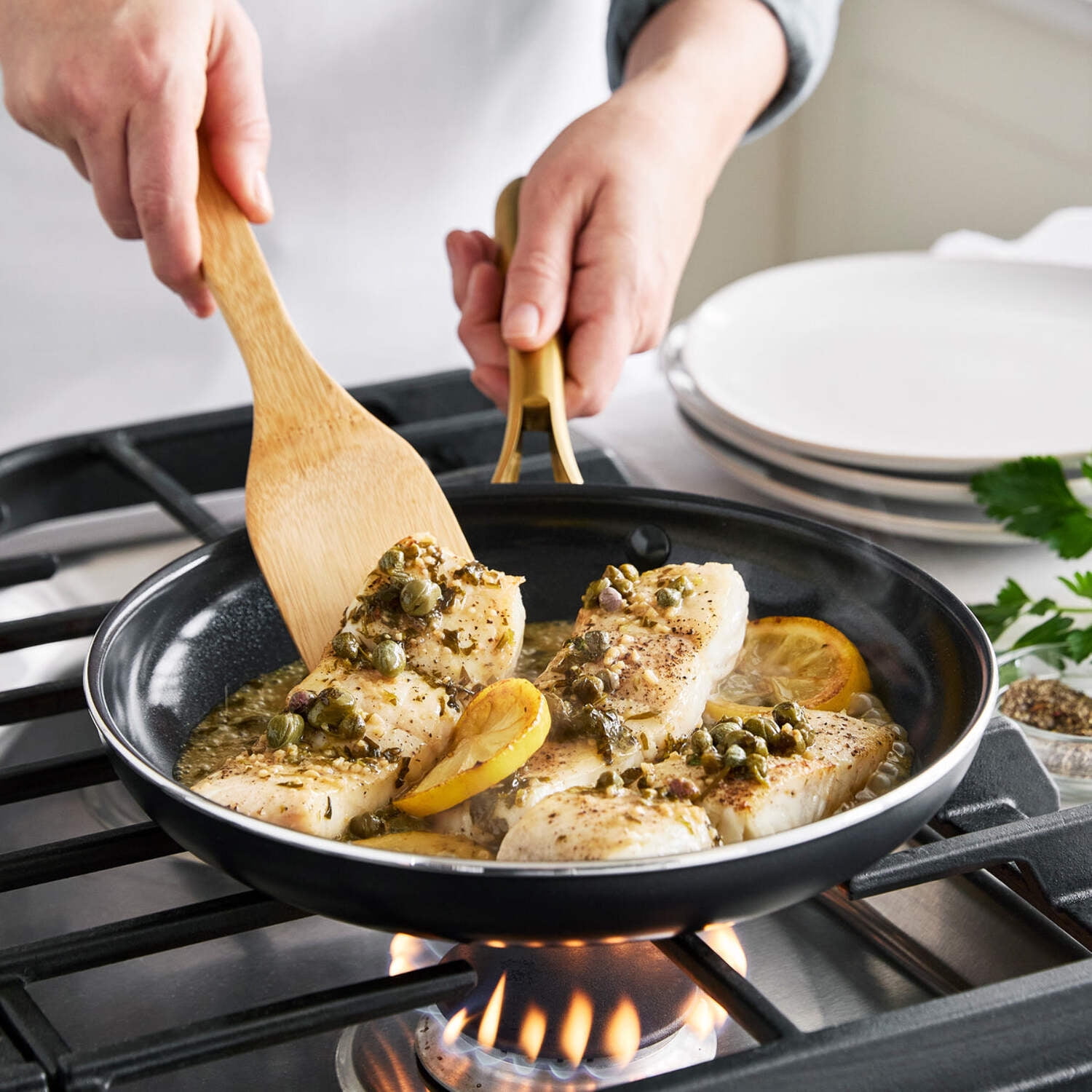 GreenPan Studio Ceramic Nonstick 12" Frying Pan with Lid