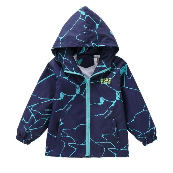 Gaexia Boy Jackets ,Boys Windproof Jacket Casual Outerwear For Kids Age 4-15 Spring Autumn Utility Style Coat Durable Comfortable Lightweight