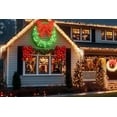 thumbnail image 2 of Recaceik 35.4in Green Christmas Wreath with 90Lights, Outdoor Prelit Christmas Wreath Decorations, 2 of 9