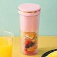 thumbnail image 5 of Juicers, 300ml Portable Mini Blender Cordless Juicer USB Charging Small Lemon Orange Juicer Fruit Cup Kitchen Blender Machine, 5 of 5