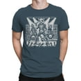 thumbnail image 2 of Raccoon Punk Rock Concert Illustration Men's T-shirt, 2 of 3
