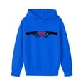 thumbnail image 2 of Elvqul Teen Girls Oversize Sweatshirts Blue Pullover Hooded Loose Graphic Kids Sweaters for Girls Comfy, 2 of 9