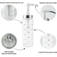 thumbnail image 3 of ABPETE 300ml Olive Oil Pump Dispenser Glass Bottle Sauce Bottles for Honey Ketchup Salad Dressing Hot Sauces, White, 3 of 11
