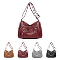 thumbnail image 3 of HYOOG Crossbody Shoulder Bag, Life Style Handbag for Lady, Spacious Interior with Multiple Pockets 10.6"Lx5.1"Wx7.5"H RED, 3 of 9