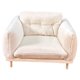thumbnail image 5 of Sillón de casa de muñecas, 10 x 8 x 6,5 cm, escala 1:12, muebles para casa de muñecas, elegante sala de estar. Blanco, 5 of 9