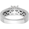 thumbnail image 5 of 14K White Gold Lab Grown Diamond Si1/Si2, G H I, Semi-Mount Engagement Rin (Size 7) Made In India rm8962e-100-wlg, 5 of 5