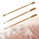 thumbnail image 5 of Empujador de cutículas de uñas, quitauñas, empujador, implemento de belleza de acero inoxidable para manicura Kit Pequeño Dorado, 5 of 8