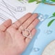 thumbnail image 3 of Collar con colgante de rombo para anillos, collar de acero inoxidable para bodas, para esposa, prometida, enfermera, regalo para mujer., 3 of 9
