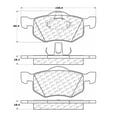 thumbnail image 2 of Centric 105.0843 Posi-Quiet Ceramic Brake Pad with Shims, 2 of 4