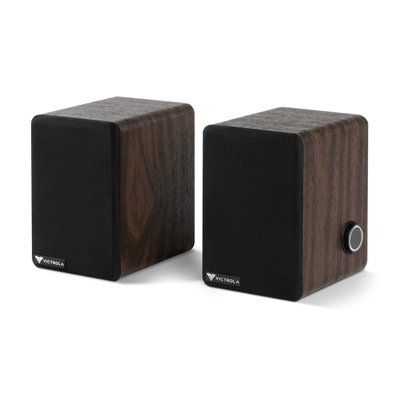 Victrola Premiere M1 Powered Bookshelf Speakers - Pair (Espresso)