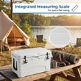 thumbnail image 4 of ELLEGNT 45 Quart Hard Cooler – Portable Ice Chest, 6‑Day Ice Retention, White, 4 of 10
