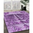 thumbnail image 2 of Ahgly Company Indoor Square Patterned Dark Orchid Purple Area Rugs, 7' Square, 2 of 6