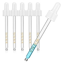 FRCOLOR 6pcs Liquid Droppers Calibrated Pipette Glass Transfer Dropping Pipette Oil Dropper Skincare Tools