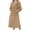 Khaki, variant on Short Robes for Women Heart Embroidery Bathrobe with Pockets Loose Sleepwear Belted Shaggy Ladies Housecoat