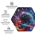 thumbnail image 3 of Kdxio Outer Space Floating Numbers And Letters Funny Coasters,4 Pcs Leather Coasters,Housewarming Gifts,Protect Furniture from Water Marks Scratch and Damage, 3 of 6