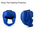 thumbnail image 3 of Soidarity Casco de kick boxing ajustable para un ajuste fácil y seguro Casco de kick boxing de cuero duradero Muay Thai Boxeo negro, 3 of 6