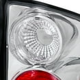 thumbnail image 4 of Spec-D Tuning Chrome Housing Clear Lens Tail Lights Compatible with 1994-2004 Chevy S10, 1994-2004 GMC Sonoma, 1995-2000 Isuzu Hombre, Left + Right Pair Assembly, 4 of 7