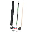 thumbnail image 4 of harper 146cm Billiard Cue Pool Sticks Replacement Two Sections Lightweight Storage Bag Snooker Cue for Game Practice Break Room Home Green, 4 of 9