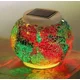 thumbnail image 1 of La bola de cristal accionada solar del mosaico del color que cambia llevó las luces del jardín Brillar Rojo Verde, 1 of 5