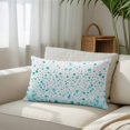 thumbnail image 3 of Turquoise Polka Dot King Size Pillow Cover, Pillowcase Protectors with Zipper, Breathable Decorative Throw Pillow Case Cover, Modern Art Abstract Watercolor Dot Pillow Shams for Couch Sofa 20x36Inch, 3 of 8