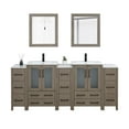 thumbnail image 6 of Vanity Art 84" Double Sink Freestanding Bathroom Vanity Set with Ceramic Top and Mirror, 6 of 10