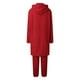 thumbnail image 3 of Gibobby Pijamas mujer calientitas Conjunto de pijama para mujer, ropa de dormir cálida y esponjosa de manga larga, ropa de dormir térmica con bolsillos(Rojo,M), 3 of 5