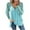Blue, variant on IROINNID Womens Long Sleeve V-Neck Shirts Ladies Home Solid Color Fashion Lace Long-Sleeved Zipper Pullover Top,Blue