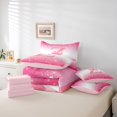thumbnail image 6 of Feelyou Princess Monogrammed Z Comforter Set 7pcs, Ribbon Letter Queen Bedding Sets, 6 of 8