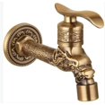 thumbnail image 1 of SHAR Dragon Design Rustic Brass Wall Mount Faucet, 1 of 5