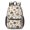 Mushroom and Snail White Pattern-1, variant on Mushroom and Snail Cream Pattern 17" Waterproof Oxford School Backpacks for Teens, S-Shape Padded Straps, for School, Travel, Hiking, Camping