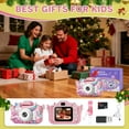 thumbnail image 5 of PayUSD Kids Camera for Girls Boys 1080HD Selfie Digital Cameras 64GB Video Toddler Unicorn Toys Christmas Birthday Gift Age 3-10, Pink, 5 of 10