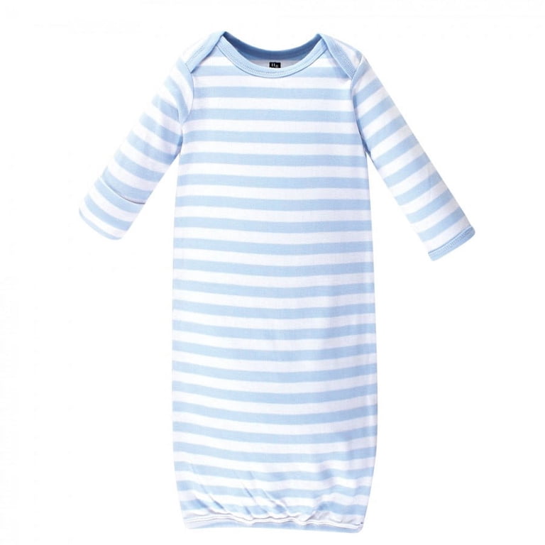 Hudson Baby Infant Boy Cotton Gowns, Sailor Whale, 4-Pack photo 3