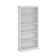 Tvilum Sonoma Adjustable 5 Shelf Bookcase for Adults, White