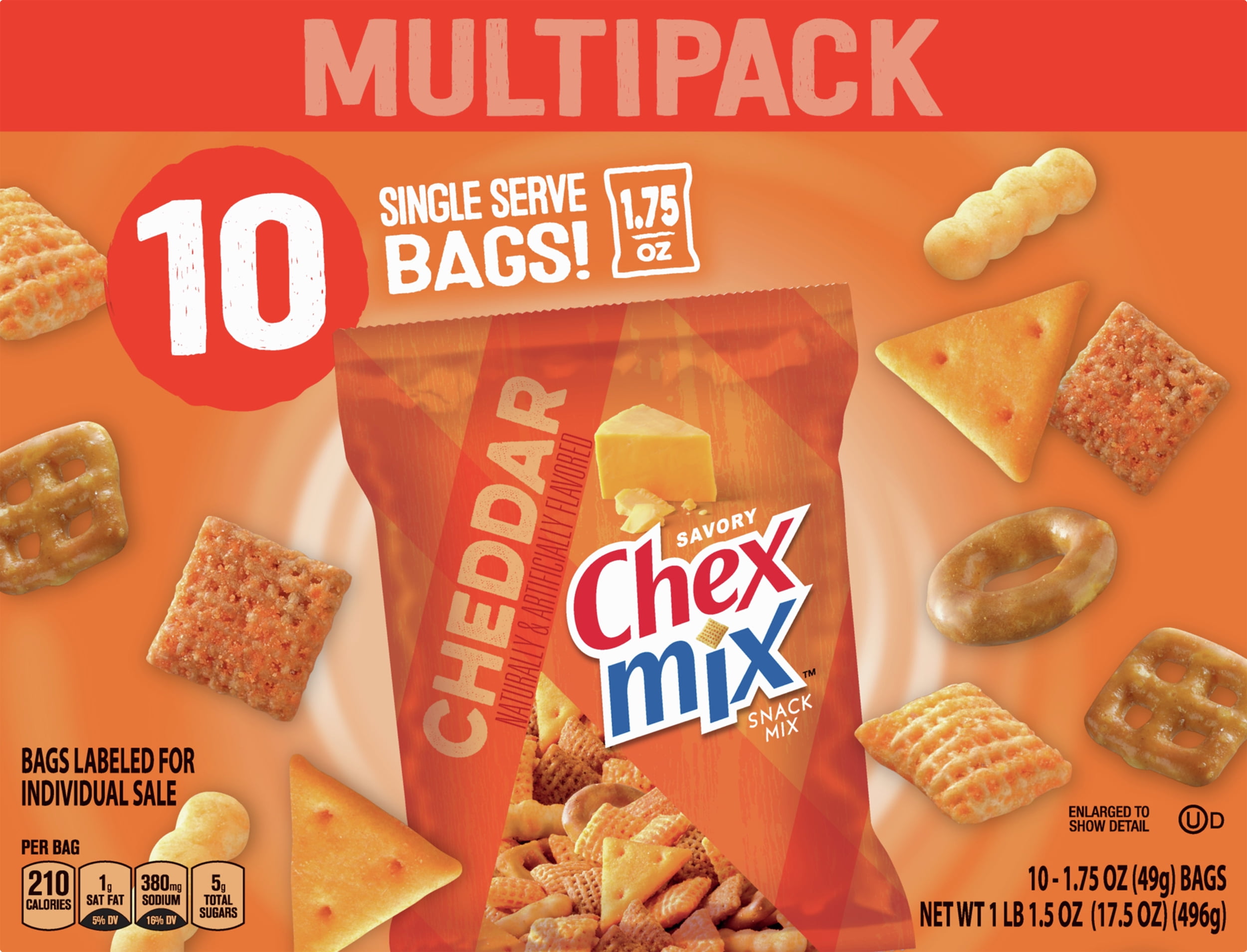 Chex Mix Cheddar Savory Snack Mix, 17.5 oz