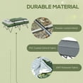 thumbnail image 3 of Barara King Camping Sleeping Cot with Sleeping Bag, Inflatable Air Mattress, Comfort Pillows and Carry Bag, Camping Bed for Outdoor, Travel Camp, Beach Vacation, Green, 3 of 7
