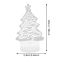 thumbnail image 3 of Lámpara De Regalo Luz Nocturna Alimentada Por Usb Con Decoraciones Acrílicas En 3D Bonitos Diseños De Árboles De Navidad, Ciervos Y Norias Ideal Para Navidad Y Cumpleaños, 3 of 3
