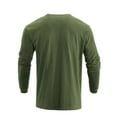 thumbnail image 2 of Brythos Men's Long-Sleeved T-Shirt - Flag Pattern Long-Sleeved T-ShirtGreen,XXL, 2 of 5