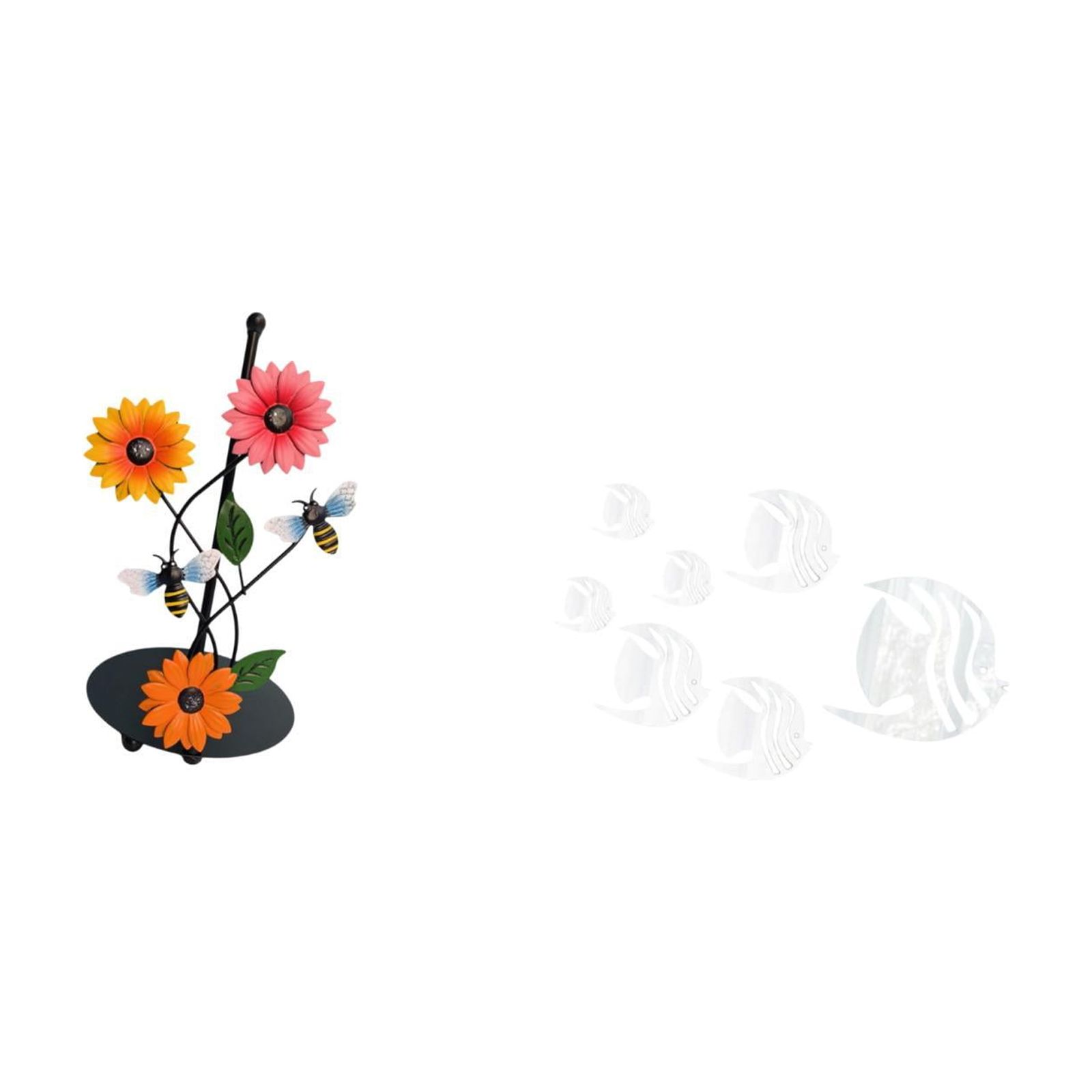 Fiocias Toilet Paper Holder Paper Towel Holder Countertop Wall Sticker Acrylic Mirror Wall Stickers Iron And Acrylic Material Easy Installation Suitable for K