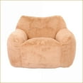 thumbnail image 5 of Giant Bean Bag Chair with Armrests, High-Density Foam Lazy Sofa for Adults | Faux Fur | Curved, 5 of 11