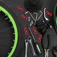 thumbnail image 4 of LOLIPPYY 10pcs Bike Brake Shift Cable Base Buckle Clip Accessory Red Plastic for Brake Lines, 4 of 6