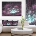 thumbnail image 1 of Purple Fractal Flower - Modern Floral Canvas Art Print, 1 of 3